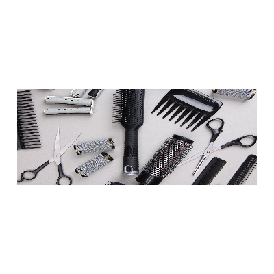 Acrylbild Fotodruck Friseurwerkzeuge