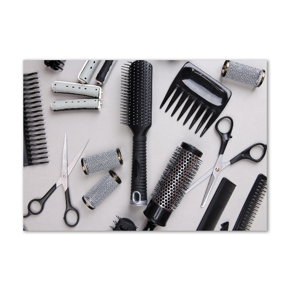 Acrylbild Fotodruck Friseurwerkzeuge