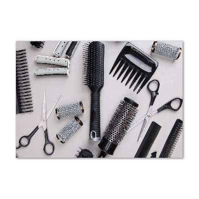 Acrylbild Fotodruck Friseurwerkzeuge