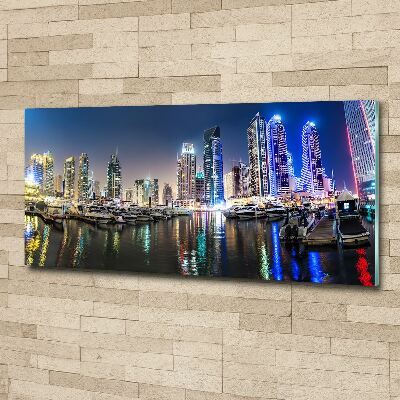 Bild auf Acrylglas Dubai bei Nacht