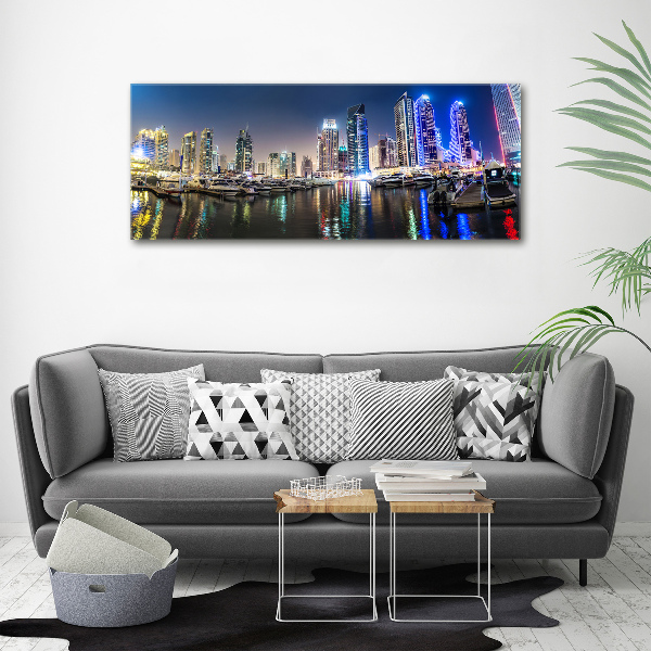 Bild auf Acrylglas Dubai bei Nacht