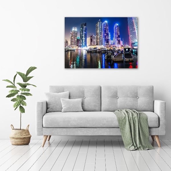 Bild auf Acrylglas Dubai bei Nacht