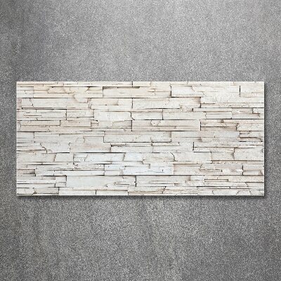 Acrylbild Fotodruck Weiße Steinmauer