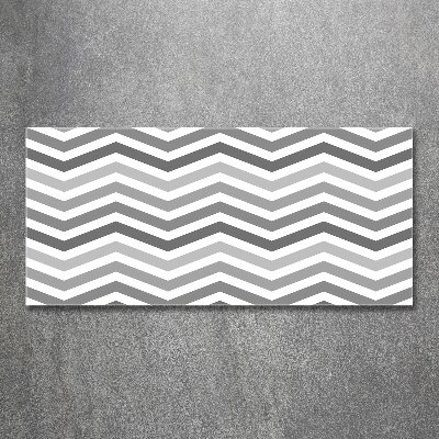 Acrylglas-Druck Graue Zickzacklinien