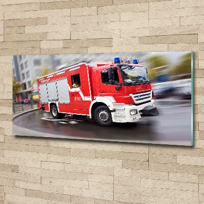 Acrylbild Fotodruck Feuerwehrwagen