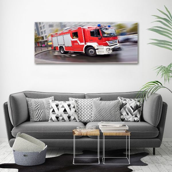Acrylbild Fotodruck Feuerwehrwagen