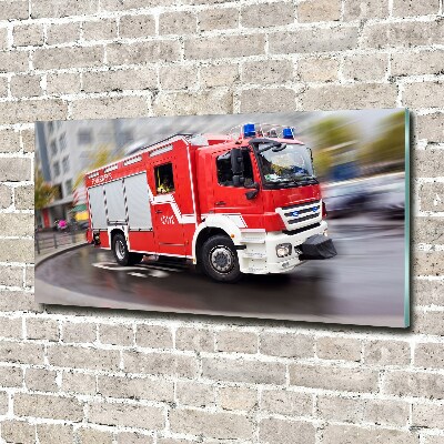Acrylbild Fotodruck Feuerwehrwagen