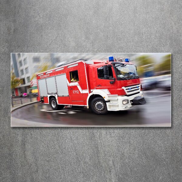 Acrylbild Fotodruck Feuerwehrwagen