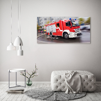 Acrylbild Fotodruck Feuerwehrwagen