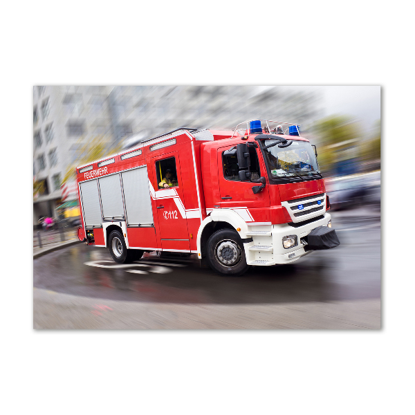 Acrylbild Fotodruck Feuerwehrwagen