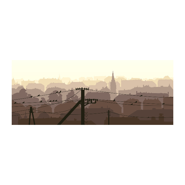 Acrylglas-Druck Stadtgrenze