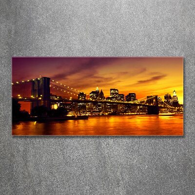 Acrylbild Fotodruck Brooklyn Bridge