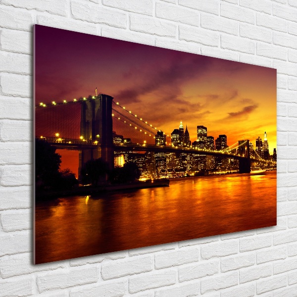 Acrylbild Fotodruck Brooklyn Bridge