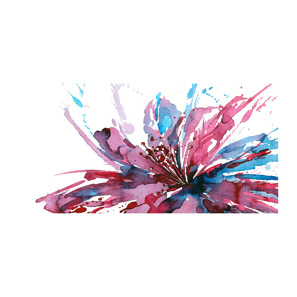 Foto auf Acryl Abstrakte Blume