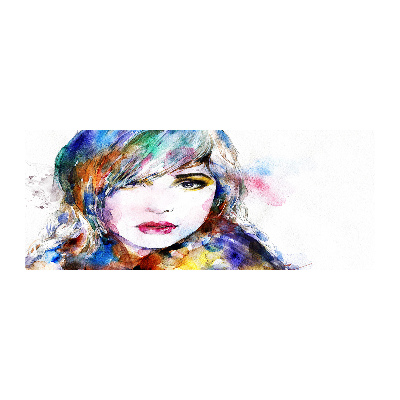 Foto auf Acryl Frauengesicht