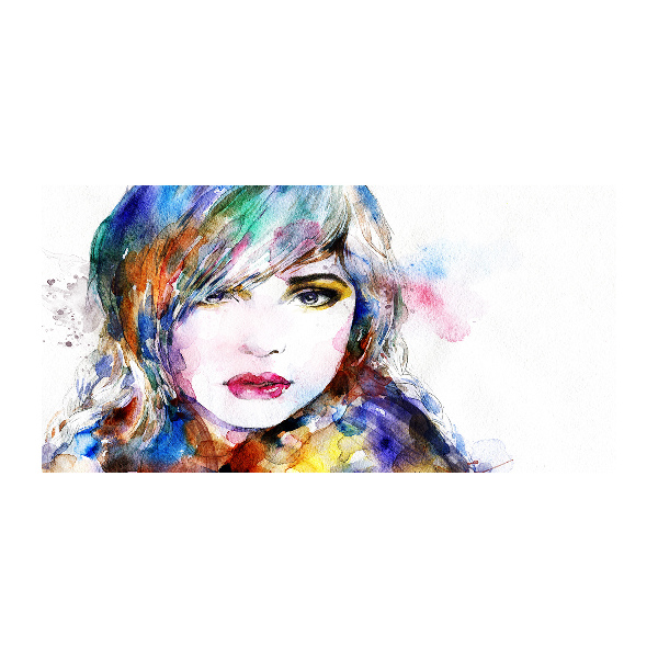 Foto auf Acryl Frauengesicht