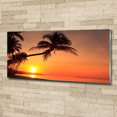 Bild auf Acrylglas Sunset Beach