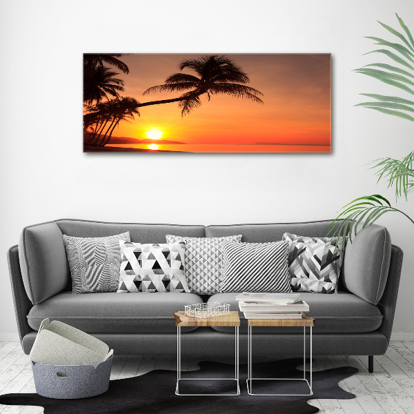 Bild auf Acrylglas Sunset Beach