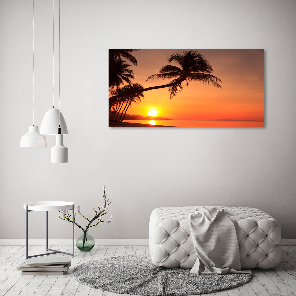 Bild auf Acrylglas Sunset Beach