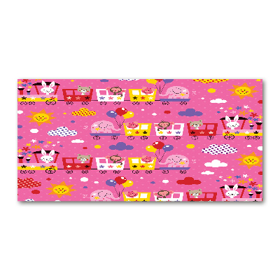 Bild auf Acrylglas Tiere im Zug