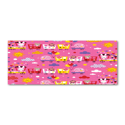 Bild auf Acrylglas Tiere im Zug