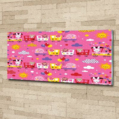 Bild auf Acrylglas Tiere im Zug