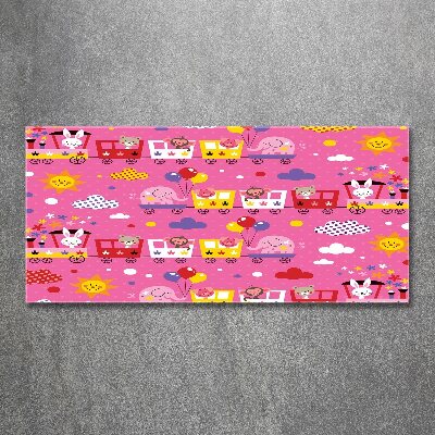 Bild auf Acrylglas Tiere im Zug