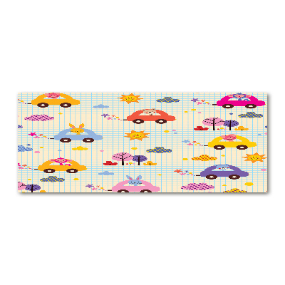 Acrylbild Fotodruck Spielzeugautos