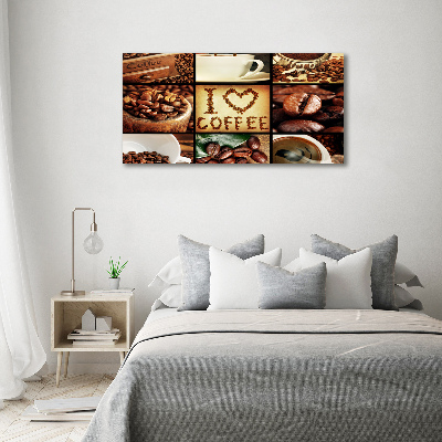 Foto auf Acryl Kaffeecollage