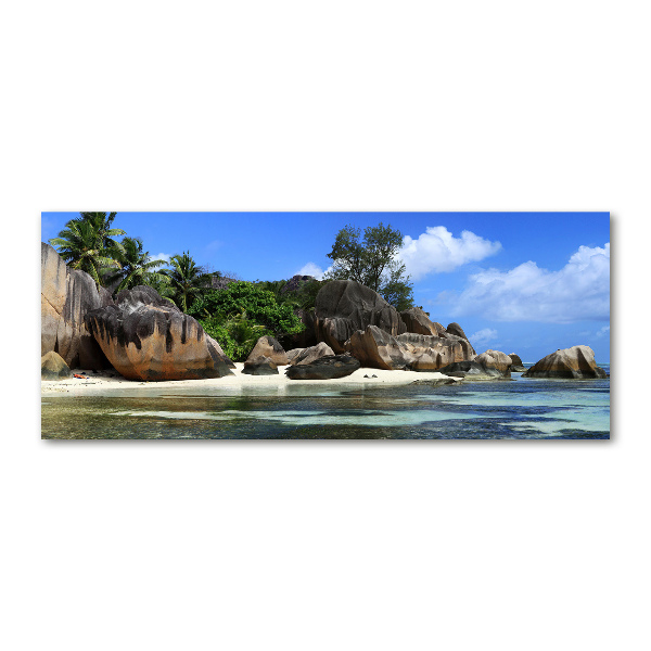 Foto auf Acryl Seychellen-Panorama