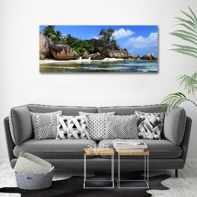 Foto auf Acryl Seychellen-Panorama
