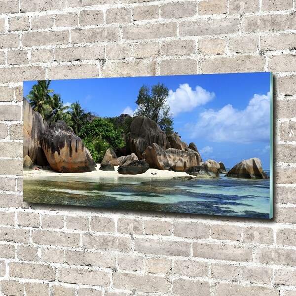 Foto auf Acryl Seychellen-Panorama