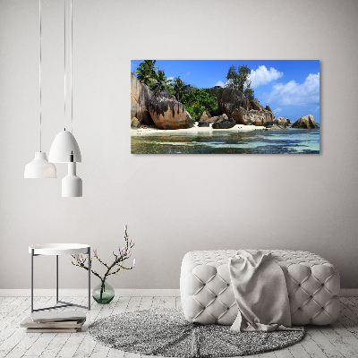 Foto auf Acryl Seychellen-Panorama