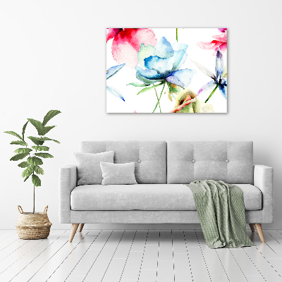 Acrylglas-Druck Mohnblumen