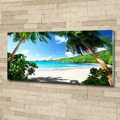 Acrylbild Fotodruck Strand der Seychellen