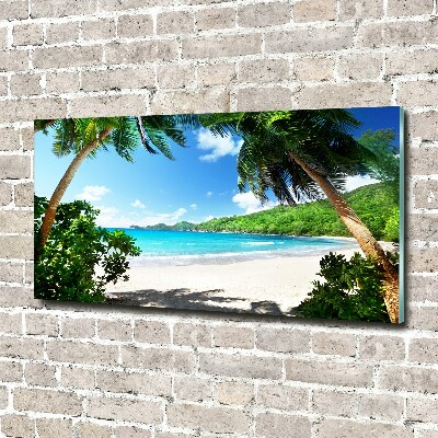 Acrylbild Fotodruck Strand der Seychellen