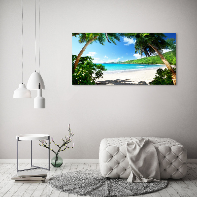 Acrylbild Fotodruck Strand der Seychellen