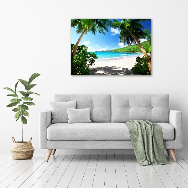 Acrylbild Fotodruck Strand der Seychellen