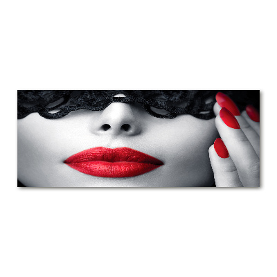 Acrylbild Fotodruck Spitzenmaske