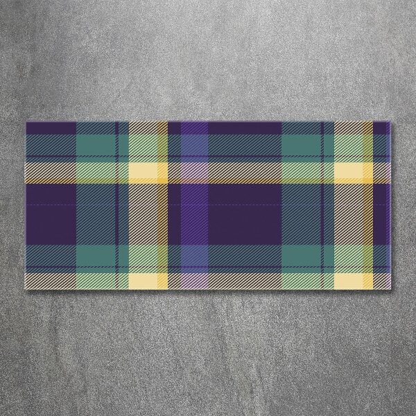 Acrylbild Fotodruck karierte Textur