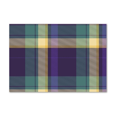 Acrylbild Fotodruck karierte Textur