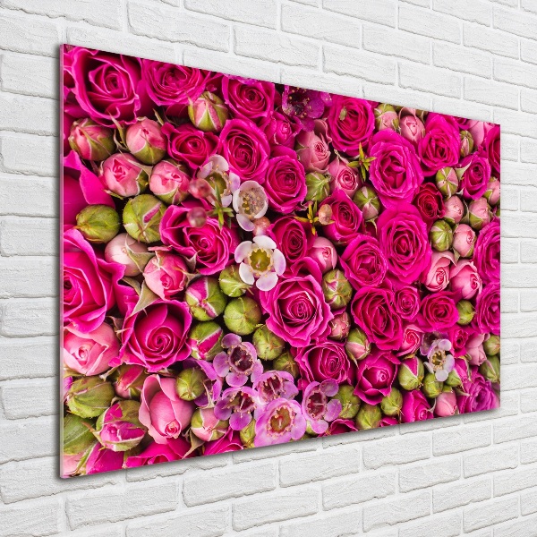 Acrylbild Fotodruck Rosen