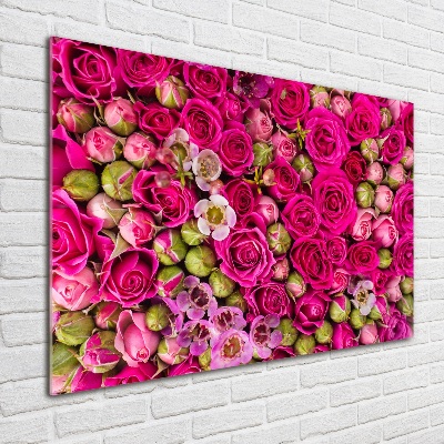 Acrylbild Fotodruck Rosen