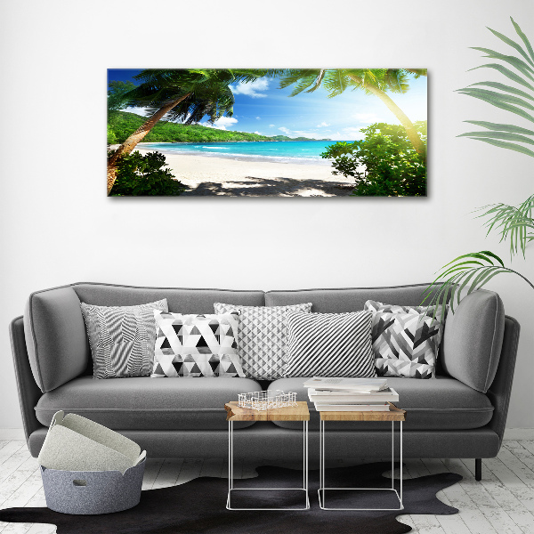 Foto auf Acryl Strand der Seychellen