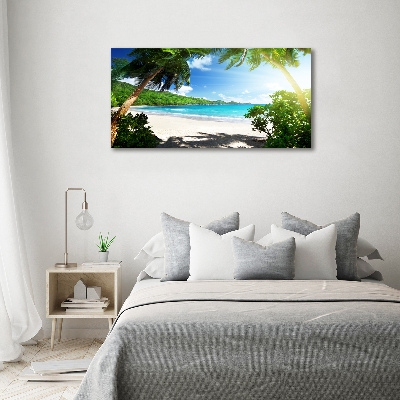 Foto auf Acryl Strand der Seychellen