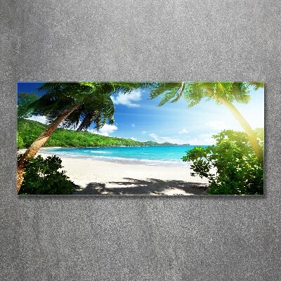 Foto auf Acryl Strand der Seychellen