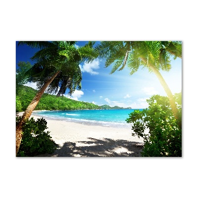Foto auf Acryl Strand der Seychellen