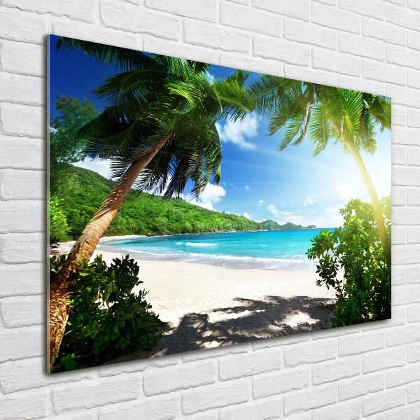 Foto auf Acryl Strand der Seychellen