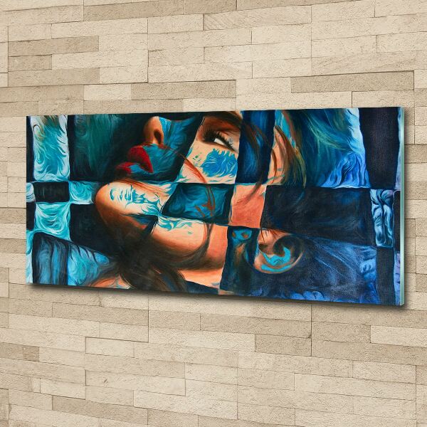 Acrylbild Fotodruck Abstrakte Frau