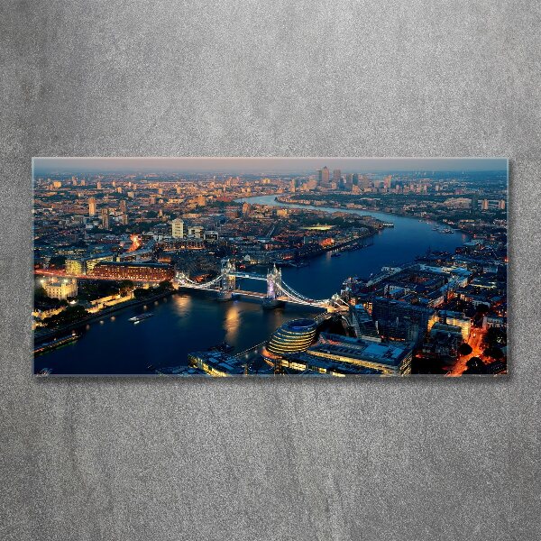 Acrylbild Fotodruck London aus der Vogelperspektive
